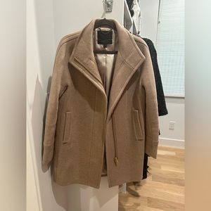 Tan JCrew Cocoon Coat